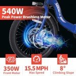 Soumye 20" Folding Electric Tricycle for Adults