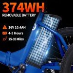 Soumye 20" Folding Electric Tricycle for Adults