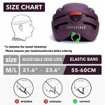 Matte Purple eBike Helmet with Rechargeable Taillight