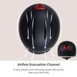 Exclusky Adjustable Bike Helmet with Rear Light