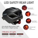 Ckorison Lightweight Adjustable Bike Helmet with Light