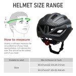 Ckorison Lightweight Adjustable Bike Helmet with Light