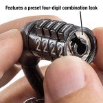 Master Lock Combination Cable Bike Lock - Black