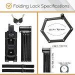 Via Velo Folding Bike Lock Set with Keys