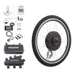 PEXMOR Electric Bike Conversion Kit, 48V 1000W 26" Rear Wheel E-Bike Hub Motor Kit, Upgrade 3 Mode Controller w/PAS/LCD Display/Twist Throttle Ebike Bicycle Wheel Kit
