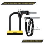 Heavy Duty U Lock with Chain and Lighted Keys