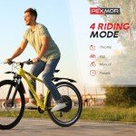 PEXMOR Electric Bike Conversion Kit, 48V 1000W 26" Rear Wheel E-Bike Hub Motor Kit, Upgrade 3 Mode Controller w/PAS/LCD Display/Twist Throttle Ebike Bicycle Wheel Kit