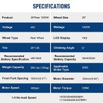 Ktaxon Ebike Conversion Kit, 48V 1500W 26" Rear Wheel Electric Bike Conversion Kit with LCD Display, PAS System, Aluminum Frame and Gearless Hub Motor for Electric Bike