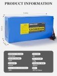 52V 20000mAh Lithium Battery for Electric Bikes
