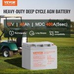 12V 40AH AGM Deep Cycle Battery for eBikes