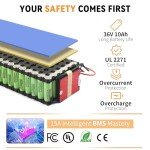 KORNORGE 36V 10.4Ah Built-in Ebike Battery