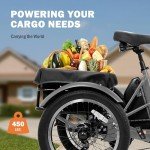 ACTBEST 1000W Folding Electric Trike for Adults