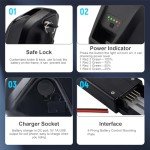 Jafecokaer 36V 10Ah Lithium Ebike Battery Pack