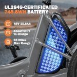 ACTBEST 1000W Folding Electric Trike for Adults