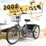 750W Electric Adult Tricycle with Large Basket