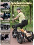 Meetone Breeze 1000W Folding Electric Trike for Adults