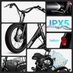 Geemax Adult Electric Tricycle with Fat Tires