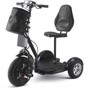 MotoTec 48V 1000W Electric Trike - Black