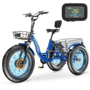 MOONCOOL 20" Fat Tire Electric Tricycle for Adults