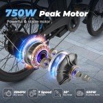 VARUN 750W Folding Electric Bike for Adults