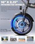 Rakowe Folding Electric Bike for Adults, 750W-1000W