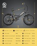 20" Folding Electric Fat Tire Bike for Adults