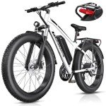Funhang 1000W 26" Electric Mountain Bike 25MPH