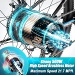 Vivi M026TGB Folding Electric Mountain Bike 750W