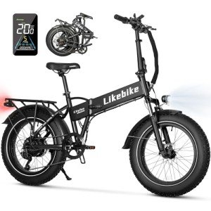 Cityfun 500W Folding Electric Bike with Fat Tires