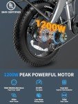 Luckeep 1200W Folding Electric Bike for Adults