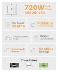Cityfun 500W Folding Electric Bike with Fat Tires