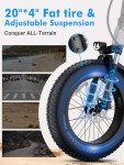 Luckeep 1200W Folding Electric Bike for Adults