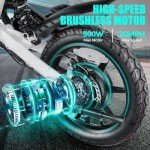 ANCHEER Folding Electric Bike for Adults - 20MPH