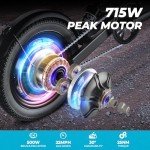14" Folding Electric Bike with Basket, 22 MPH