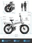Luckeep 1200W Folding Electric Bike for Adults