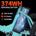 Soumye 20" Folding Electric Tricycle for Adults