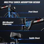 GugoIs 500W Foldable Electric Bike for Adults