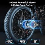 Foldable 2000W Electric Bike for Adults