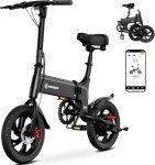 HOVSCO 14" Folding Electric Bike, 30-Mile Range