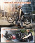1000W Folding Electric Bike with Removable Battery