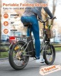 1000W Folding Electric Bike with Removable Battery