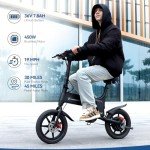 HOVSCO 14" Folding Electric Bike, 30-Mile Range