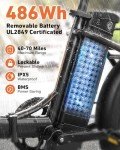 1000W Folding Electric Bike with Removable Battery