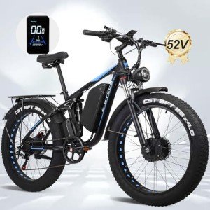 Peak 3000W All-Terrain Electric Bike - Blue