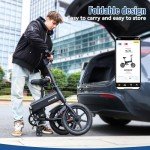 HOVSCO 14" Folding Electric Bike, 30-Mile Range