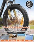 1000W Folding Electric Bike with Removable Battery