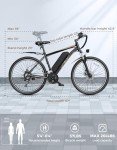Jasion EBX 26" Electric Mountain Bike for Adults