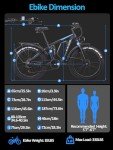 Peak 3000W All-Terrain Electric Bike - Blue
