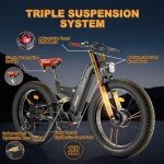 FREESKY 2000W Electric Mountain Bike – 38+ MPH