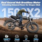 COCOSCO 3000W Electric Bike with 20" Fat Tires